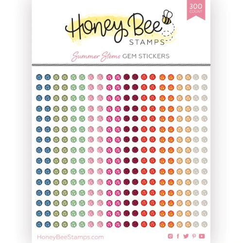 Honey Bee Stamps - Gem Stickers | 300 Count | Summer Stems