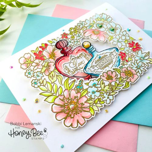 Honey Bee Stamps - Happy Hearts Gem Stickers - 210 Count