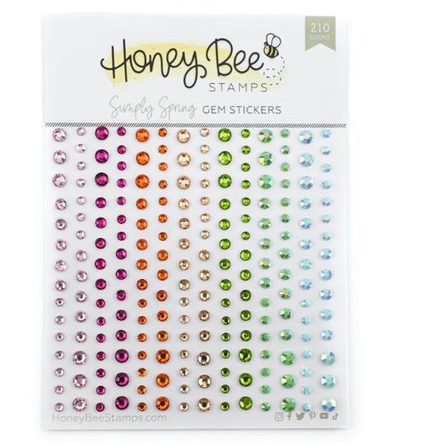 Honey Bee Stamps - Simply Spring Gem Stickers - 210 Count