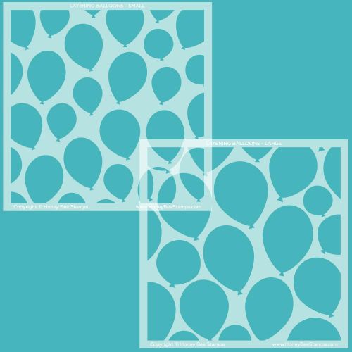 Honey Bee Stamps - Layering Balloons | Stencils | Set of 2