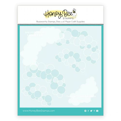 Honey Bee Stamps - Balloon Arch Coordinating (Set Of 3) | 6x6 Stencils