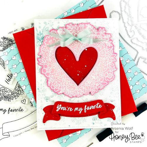 Honey Bee Stamps - Damask - Background Stencil
