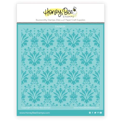 Honey Bee Stamps - Damask - Background Stencil