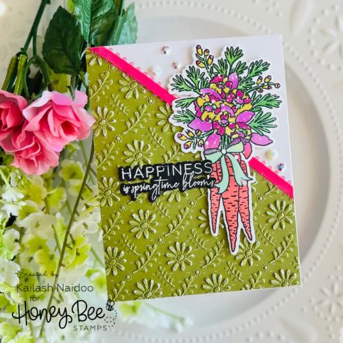 Honey Bee Stamps - Garden Bouquet - Set Of 2 Coordinating Stencils