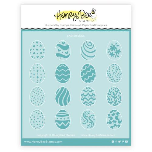 Honey Bee Stamps - Easter Eggs - Coordinating Stencil