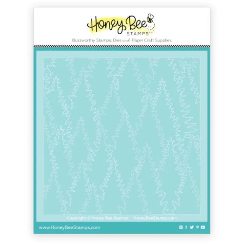 Honey Bee Stamps - Tall Pines Set Of 4 Layering Stencils