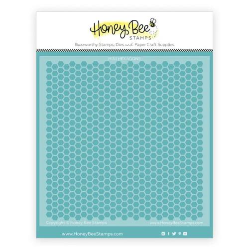 Honey Bee Stamps - Mini Hexagons - Background Stencil