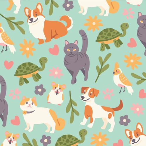 Honey Bee Stamps - Pet Friends - 6"x6" Layering Stencil (Set of 6)