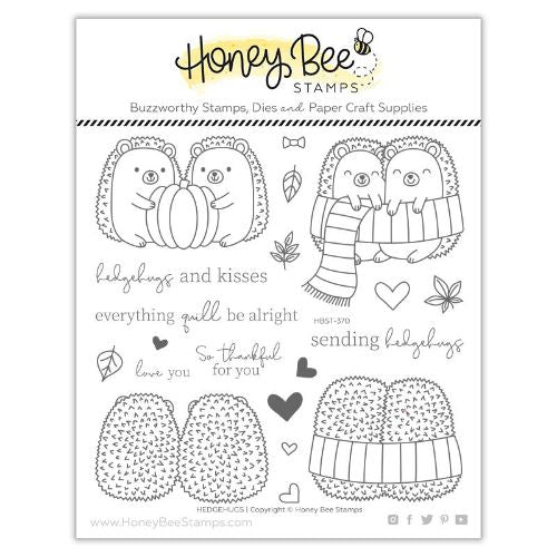 Honey Bee Stamps - Hedgehugs | 6x6 Stamp Set