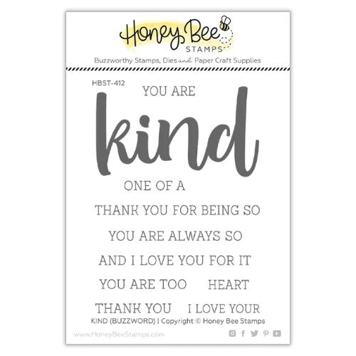 Honey Bee Stamps - Kind Buzzword | 3x4 Stamp Set