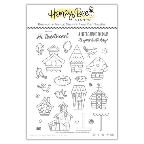 Honey Bee Stamps - Little Birdies | 6x8 Stamp Set