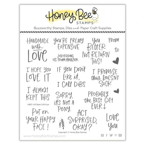 Honey Bee Stamps - Best Gift Ever| 6x6 Stamp Set
