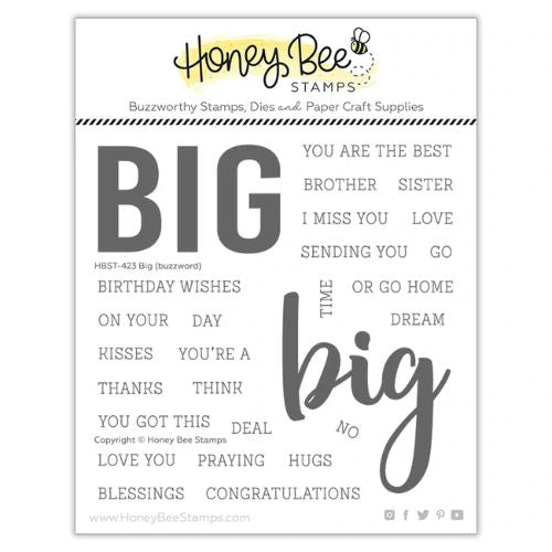 Honey Bee Stamps - Big Buzzword | 5x5 Stamp Set