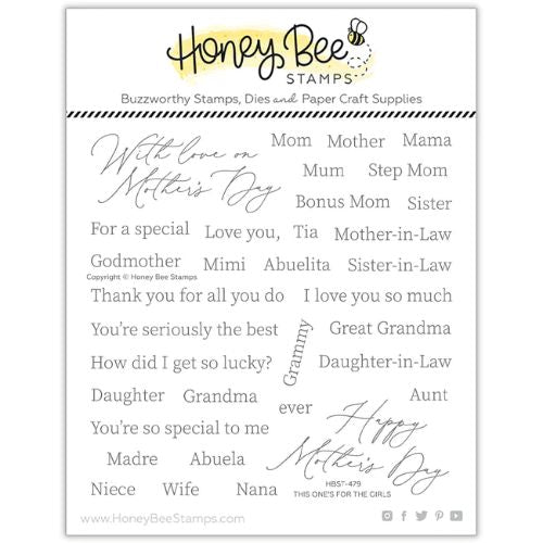 Honey Bee Stamps - This One's For The Girls - 6x6 Stamp Set