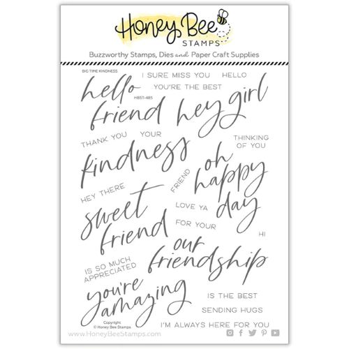 Honey Bee Stamps - Big Time Kindness - 6x8 Stamp Set