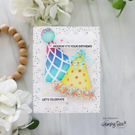 Honey Bee Stamps - Mini Messages: Birthday 4x5 Stamp Set