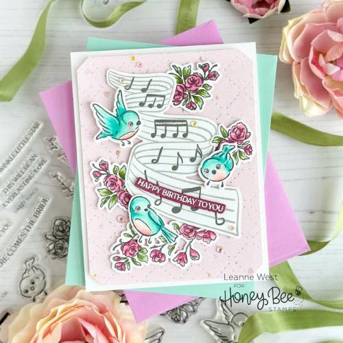 Honey Bee Stamps - Sweet Songs 6x8 Stamp Set