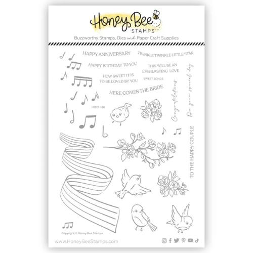 Honey Bee Stamps - Sweet Songs 6x8 Stamp Set