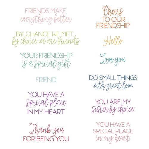 Honey Bee Stamps - Love You, Friend 4"x6" Stamp Set