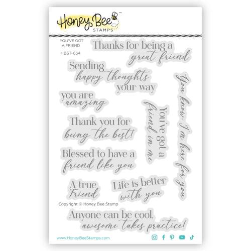 Honey Bee Stamps - You've Got A Friend - 4"x6" Clear Stamp Set