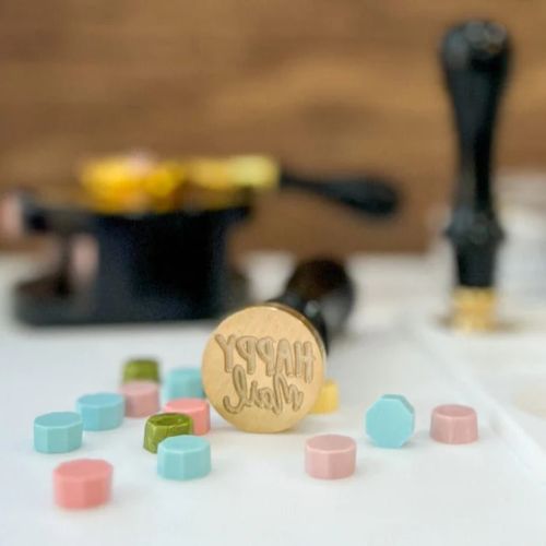 Honey Bee Stamps - Happy Mail - Wax Stamper