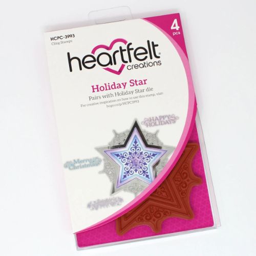 Heartfelt Creations - Holiday Star Cling Stamp Set