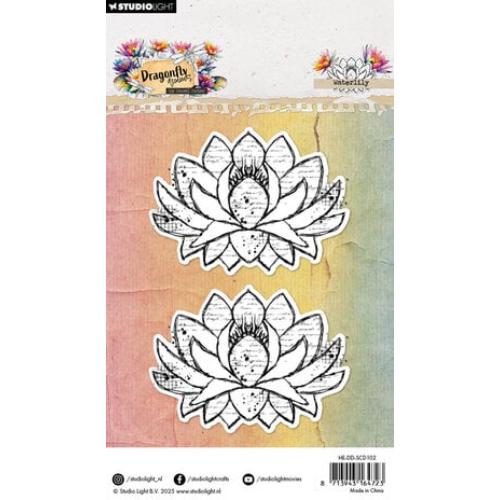 Studio Light Dragonfly Dreams Stamp & Die Waterlily (HE-DD-SCD102)