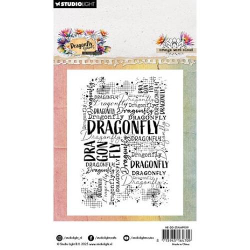 Studio Light Dragonfly Dreams Clear Stamp Grunge Word Cloud (HE-DD-STAMP909)