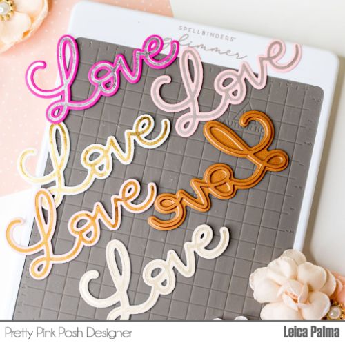 Pretty Pink Posh - Hot Foil - Love Script Die