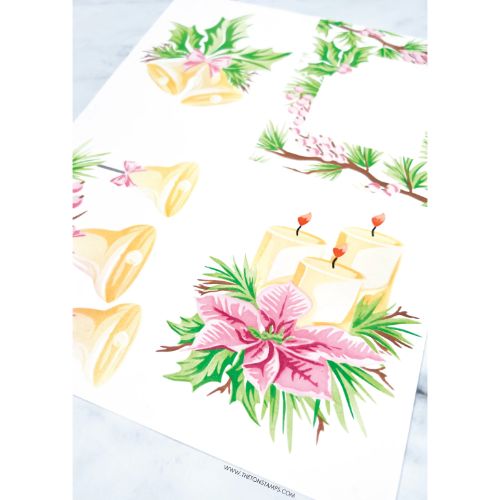 The Ton Stamps - Holiday Bells Large Stencils - Postage as per Actual