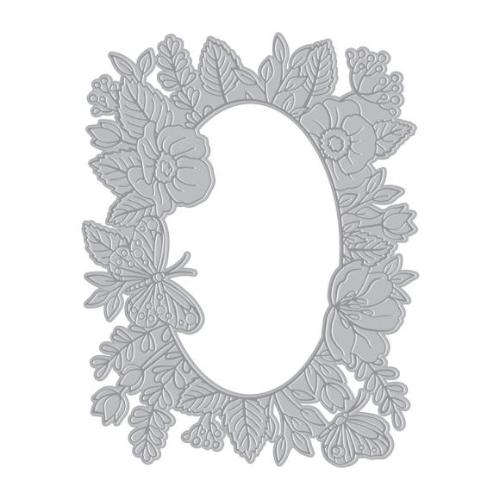 Hero Arts - Floral Frame BetterPress + Foil Plate from the Lovely Letterpress Collection