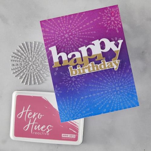 Hero Arts - Starbursts Set BetterPress + Foil Plate from the Lovely Letterpress Collection