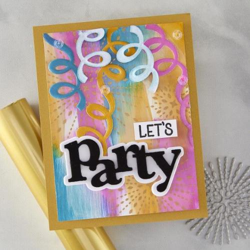 Hero Arts - Starbursts Set BetterPress + Foil Plate from the Lovely Letterpress Collection