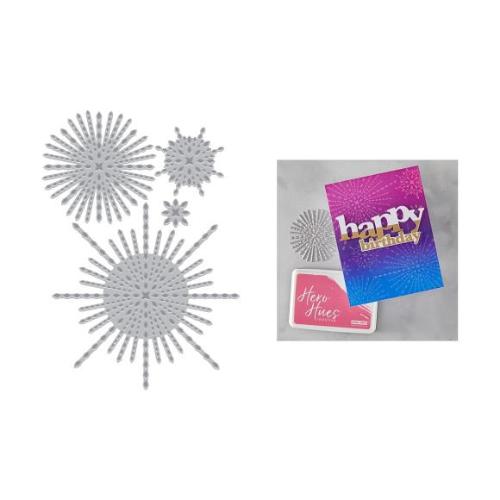 Hero Arts - Starbursts Set BetterPress + Foil Plate from the Lovely Letterpress Collection