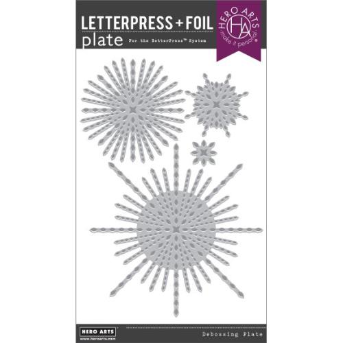 Hero Arts - Starbursts Set BetterPress + Foil Plate from the Lovely Letterpress Collection