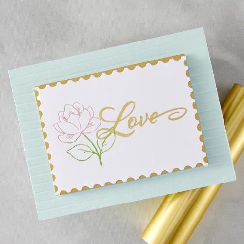 Hero Arts - Love & Thinking of You BetterPress + Foil Plates from the Lovely Letterpress Collection