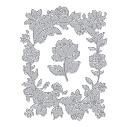 Hero Arts - Floral Border BetterPress + Foil Plate from the Lovely Letterpress Collection