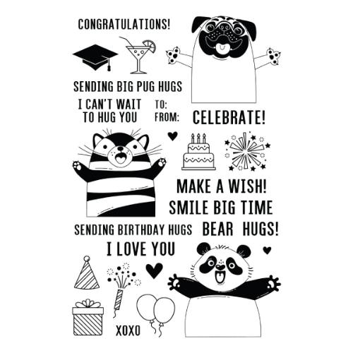 Spellbinders - Big Hugs Stamp and Die Bundle by Simon Hurley - Postage as per Actual