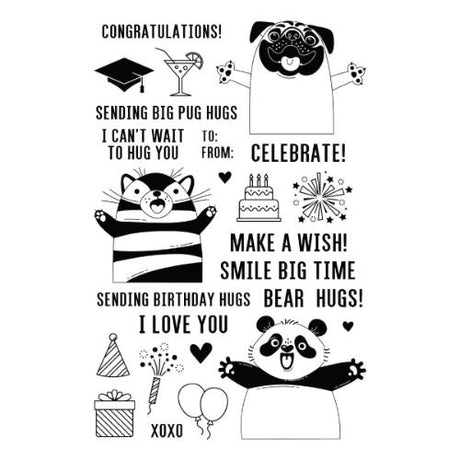 Spellbinders - Big Hugs Stamp and Die Bundle by Simon Hurley - Postage as per Actual