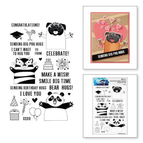 Spellbinders - Big Hugs Stamp and Die Bundle by Simon Hurley - Postage as per Actual