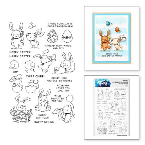 Spellbinders - Easter Bunnies Stamp and Die Bundle by Simon Hurley - Postage as per Actual