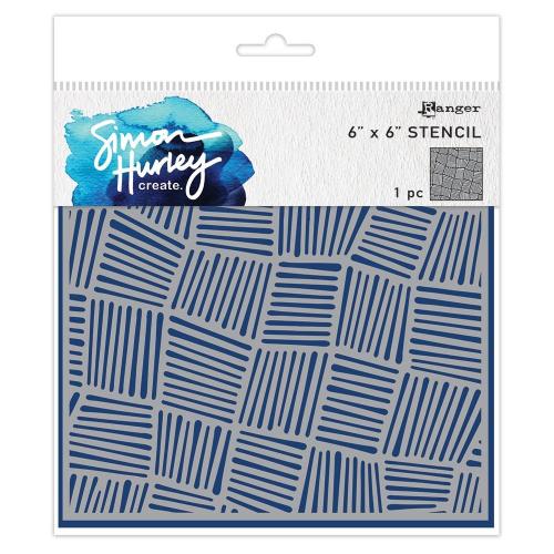 Simon Hurley create. Stencil 6"X6" Intertwined