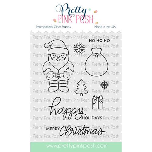 Pretty Pink Posh - Happy Santa stamp set