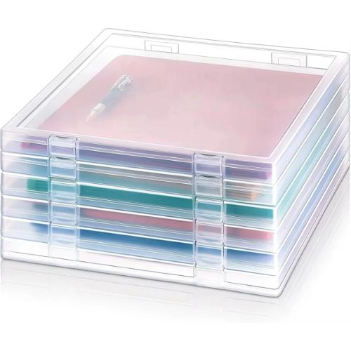Crafty Trails Stackable 12"x 12" Paper Storage Organizers (4 Pack) - Postage as per Actual