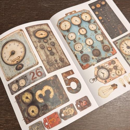 IndigoBlu Steampunk Snippets A4 Paper Book (IND1411)