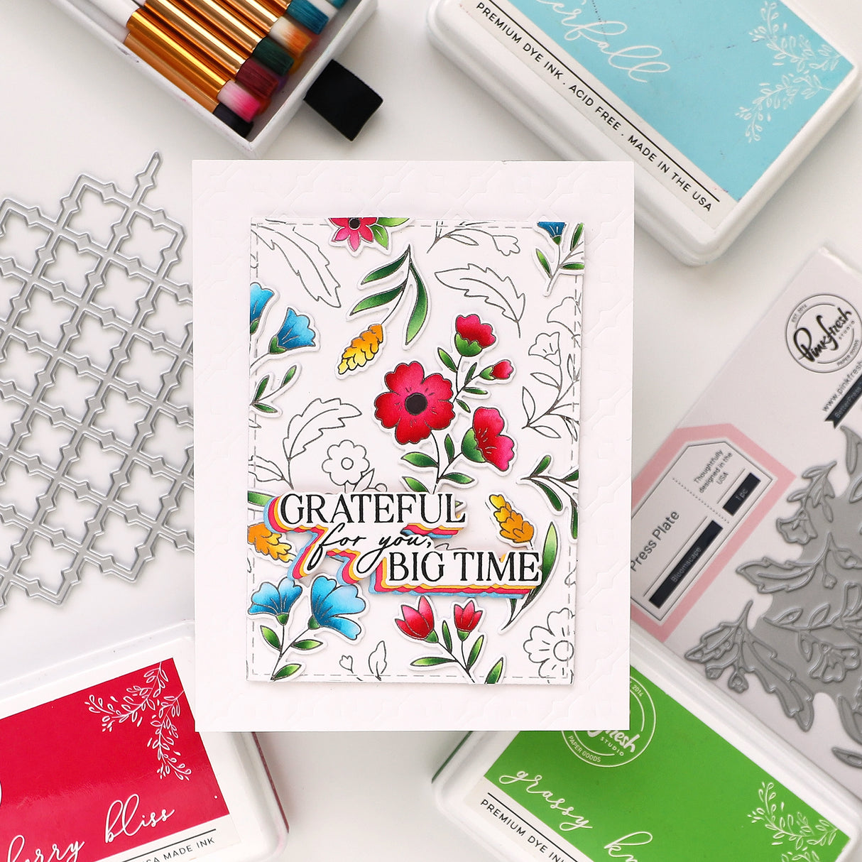 Pinkfresh Studio - Trellis coverplate die