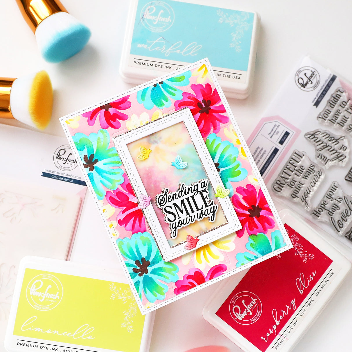 Pinkfresh Studio - Refined Grid coverplate die