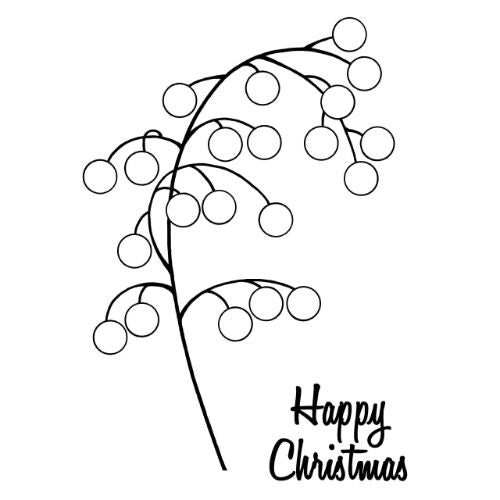 Woodware Clear Singles Bubble Bloom Snow Flower 4 in x 6 in Stamp