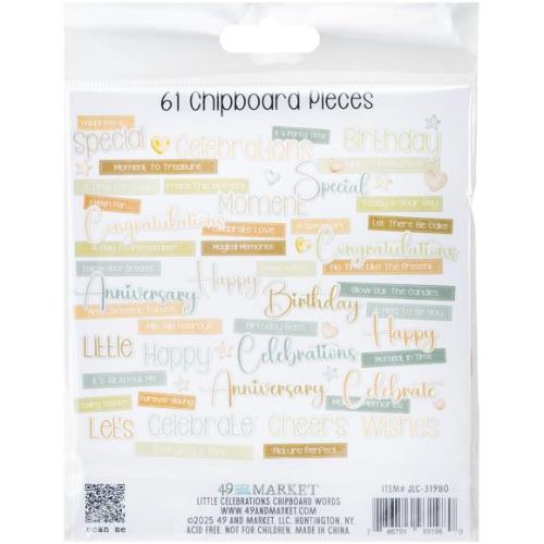 49 And Market Chipboard Set Little Celebrations