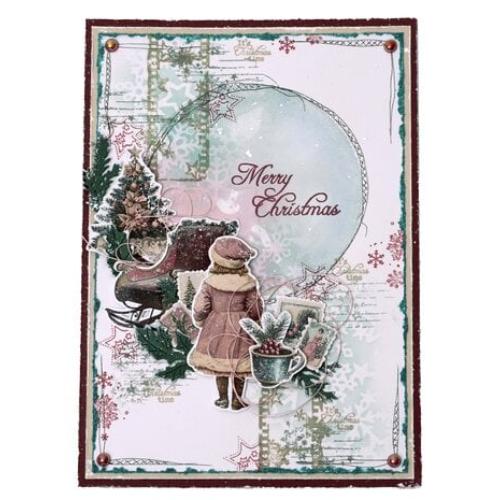 Studio Light Christmas Blush Clear Stamp Holiday Wishes (JMA-CB-STAMP884)